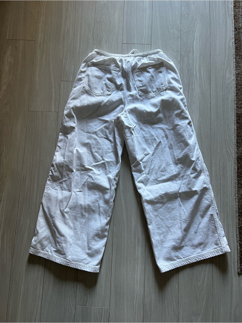 aerie White daydream denim pull-on Pant - Picture 2 of 6